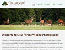 Tablet Screenshot of newforestwildlife.com